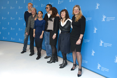 Tim Robbins, Andreas Dresen, Jury President Wong Kar Wai, Shirin Neshat, Susanne Bier, Athina Rachel Tsangari, Ellen Kuras