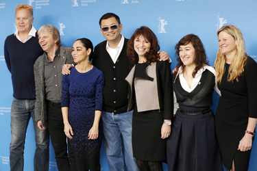 Tim Robbins, Andreas Dresen, Jury President Wong Kar Wai, Shirin Neshat, Susanne Bier, Athina Rachel Tsangari, Ellen Kuras