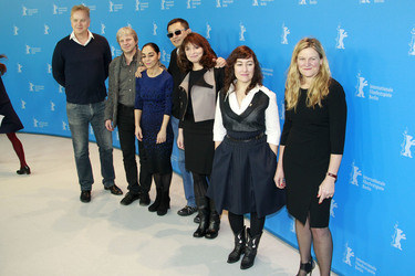 Tim Robbins, Andreas Dresen, Jury President Wong Kar Wai, Shirin Neshat, Susanne Bier, Athina Rachel Tsangari, Ellen Kuras