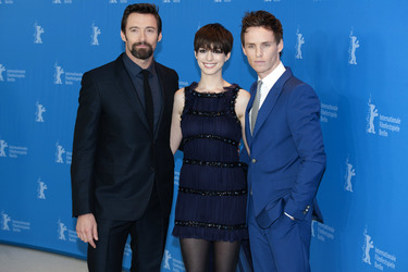 Hugh Jackman, Anne Hathaway, Eddie Redmayne