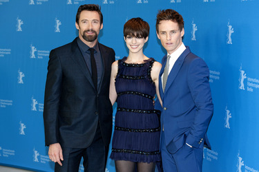 Hugh Jackman, Anne Hathaway, Eddie Redmayne