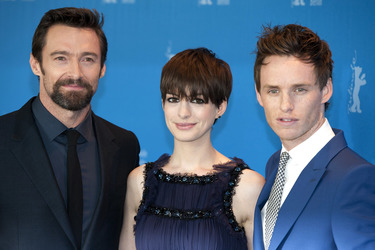 Hugh Jackman, Anne Hathaway, Eddie Redmayne