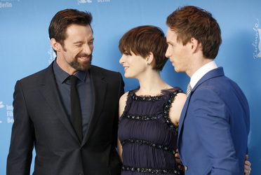 Hugh Jackman, Anne Hathaway, Eddie Redmayne