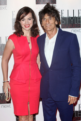 Ronnie Wood (Faces, Jeff Beck Group, The Rolling Stones) mit Gattin Sally Humphries