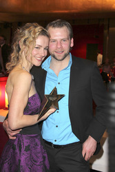 Rhea Harder mit Lebensgefährten Jörg Vennewald