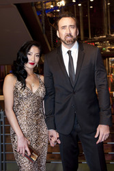 Nicolas Cage mit Ehefrau Alice Kim