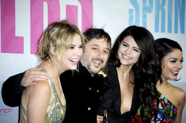 Ashley Benson, Harmony Korine, Selena Gomez, Vanessa Hudgens