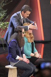 Markus Lanz mit Wettkandidatinnen Pia Pohl und Samantha Müller