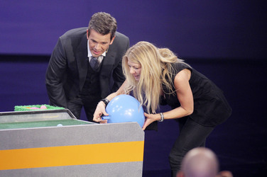 Markus Lanz mit Wettkandidatin