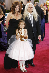 Claudio Miranda mit Gattin Kelli Bean Miranda und Tochter Sofia