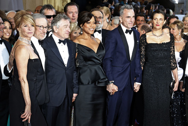 Kate Capshaw, Steven Spielberg, Robert De Niro mit Ehefrau Grace Hightower, Daniel Day-Lewis, Rebecca Miller
