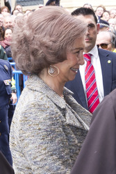 Sophia von Spanien besucht die Kirche Jesus de Medinaceli, Madrid