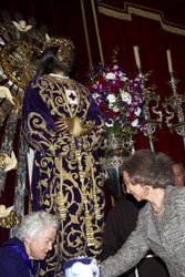 Sophia von Spanien besucht die Kirche Jesus de Medinaceli, Madrid