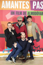 Carlos Areces, Pedro Almodóvar,Javier Cámara, Raúl Arévalo