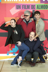Carlos Areces, Pedro Almodóvar,Javier Cámara, Raúl Arévalo