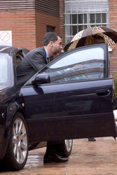 Felipe von Spanien beim Krankenhausbesuch, Madrid