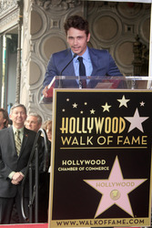 James Franco erhält einen Stern auf dem Hollywood Walk of Fame, Los Angeles