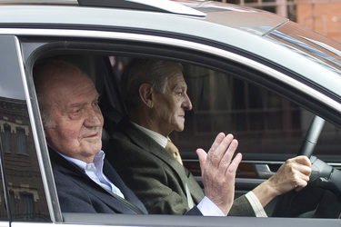 Juan Carlos I. von Spanien verlässt das Krankenhaus, Madrid