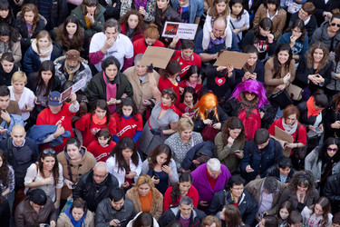 'Los amantes pasajeros' Flashmob, Madrid