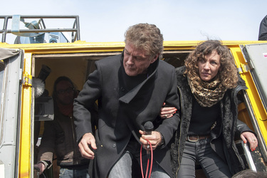 David Hasselhoff protestiert gegen Abbau der Berliner Mauer