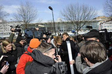 David Hasselhoff protestiert gegen Abbau der Berliner Mauer