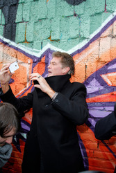 David Hasselhoff protestiert gegen Abbau der Berliner Mauer
