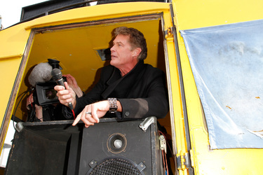 David Hasselhoff protestiert gegen Abbau der Berliner Mauer