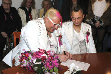 Hochzeit von Sven Florijan (Assistent von Olivia Jones), Hamburg