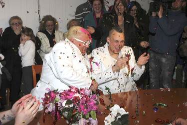Hochzeit von Sven Florijan (Assistent von Olivia Jones), Hamburg