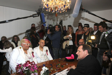 Hochzeit von Sven Florijan (Assistent von Olivia Jones), Hamburg