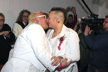 Hochzeit von Sven Florijan (Assistent von Olivia Jones), Hamburg