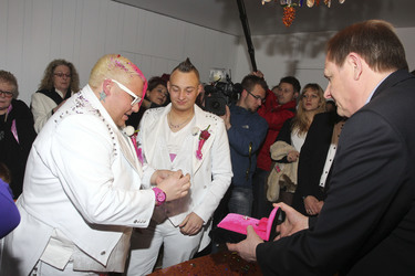 Hochzeit von Sven Florijan (Assistent von Olivia Jones), Hamburg