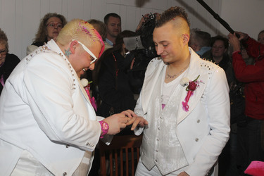 Hochzeit von Sven Florijan (Assistent von Olivia Jones), Hamburg