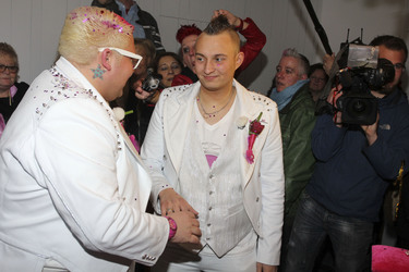 Hochzeit von Sven Florijan (Assistent von Olivia Jones), Hamburg