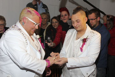 Hochzeit von Sven Florijan (Assistent von Olivia Jones), Hamburg