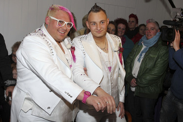 Hochzeit von Sven Florijan (Assistent von Olivia Jones), Hamburg