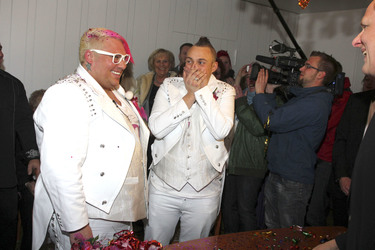 Hochzeit von Sven Florijan (Assistent von Olivia Jones), Hamburg