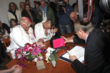 Hochzeit von Sven Florijan (Assistent von Olivia Jones), Hamburg