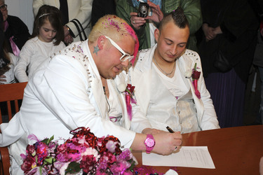 Hochzeit von Sven Florijan (Assistent von Olivia Jones), Hamburg