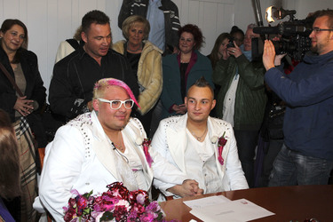 Hochzeit von Sven Florijan (Assistent von Olivia Jones), Hamburg