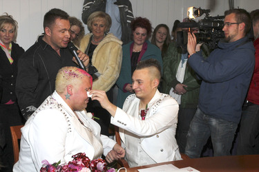 Hochzeit von Sven Florijan (Assistent von Olivia Jones), Hamburg