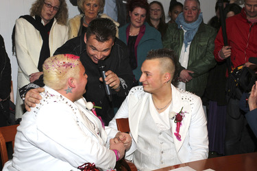 Hochzeit von Sven Florijan (Assistent von Olivia Jones), Hamburg