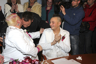Hochzeit von Sven Florijan (Assistent von Olivia Jones), Hamburg