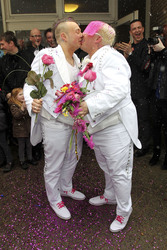 Hochzeit von Sven Florijan (Assistent von Olivia Jones), Hamburg