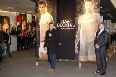 David Beckham bei H&M, Berlin