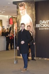 David Beckham bei H&M, Berlin