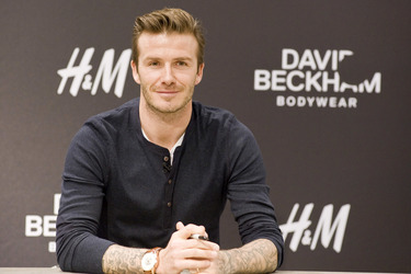 David Beckham bei H&M, Berlin