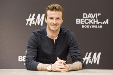David Beckham bei H&M, Berlin