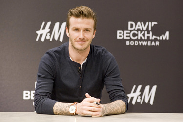 David Beckham bei H&M, Berlin