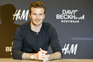 David Beckham bei H&M, Berlin